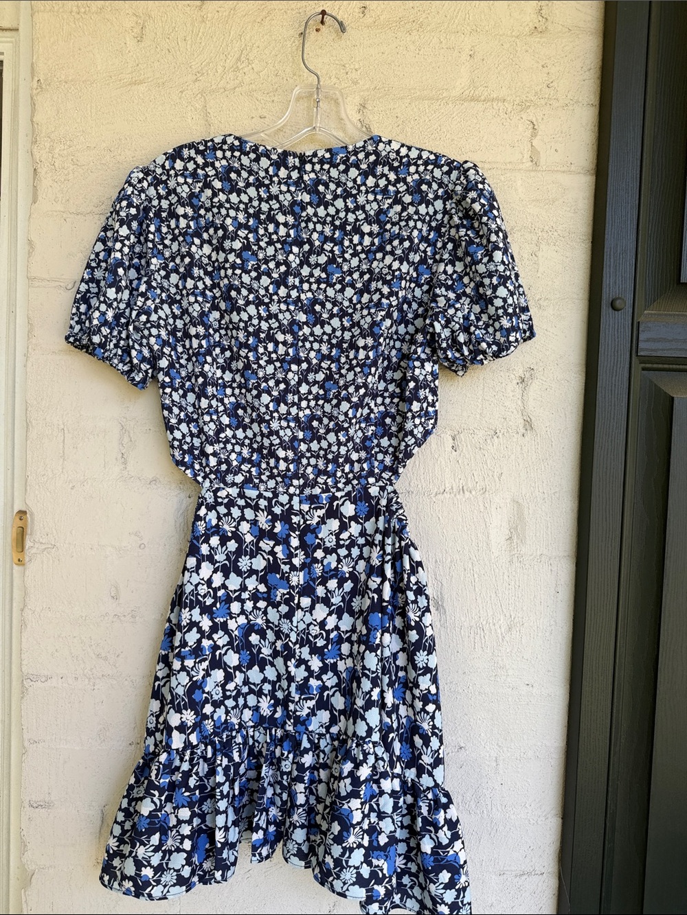 French Connection Bethany Verona Crepe Floral Cutout Mini Dress Size 4 - Picture 6 of 12